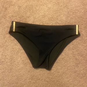 Women’s Medium Swim Bottoms- Black with Gold